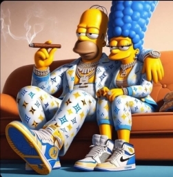 Homer und Marge Simpson